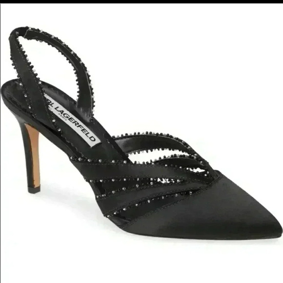 Karl Lagerfeld Rowena slingback heels - Picture 1 of 7